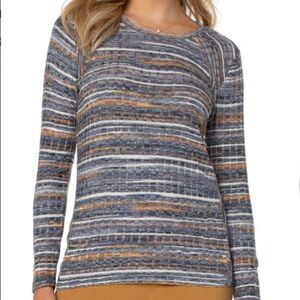 DIJON BLU MITER CREWNECK TOP